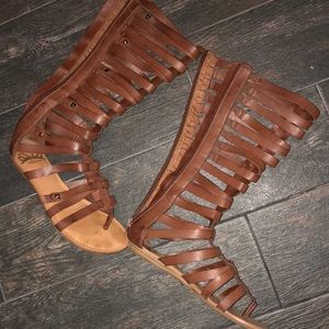 Brown gladiator sandal